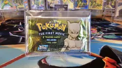 Pokemon The First Movie Sealed Booster Pack - Blue Topps Logo - Image 1