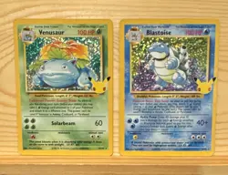 Venusaur #15/102 - Blastoise #2/102 Celebrations Series - Pokemon TCG #1 - Image 1