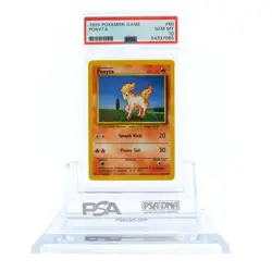 1999 Pokemon Base Set Unlimited #60 Ponyta PSA 10 GEM MINT - Image 1