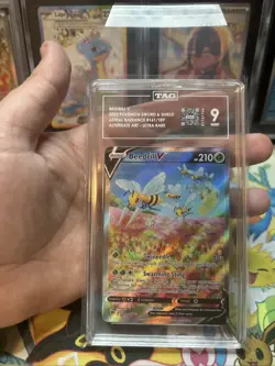 Pokemon Beedrill V 161/189 Astral Radiance Alternate Art TAG 9 Mint - Image 1