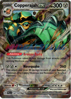 NM Pokemon Paldea Evolved Copperjah EX Double Rare 150 #150/193 - Image 1