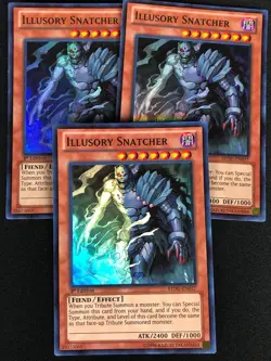 YUGIOH ILLUSIORY SNATCHER REDU-EN037 1ST SUPER X3 (NM) - Image 1