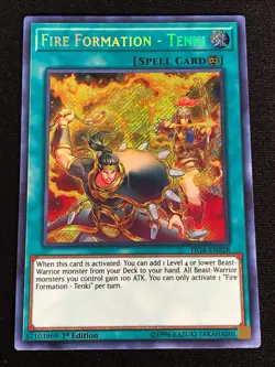 Yugioh Fire Formation Tenki FIGA-EN028 1st Secret (NM) - Image 1