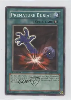 Premature Burial 1st Ed. YuGiOh Dragon's Roar Structure Deck #SD1-EN013 2005 - Image 1