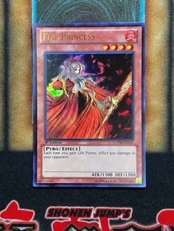 Yugioh Fire Princess LCYW-EN161 Ultra Rare 1st Ed LP - Image 1