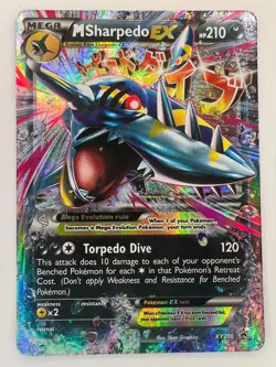 M Sharpedo EX XY200 XY Holo Pokemon Card 2017 Promo LP+ - Image 1