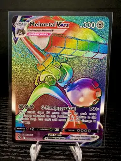 Melmetal VMAX 080/078 Pokemon GO Secret Rainbow Rare Holo Pokemon TCG Card NM - Image 1
