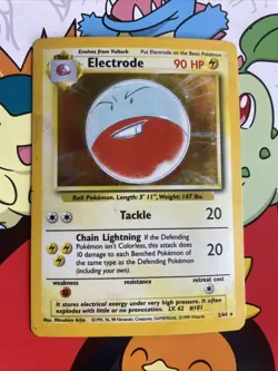 Electrode 2/64 Pokemon Card TCG Jungle Unlimited Holo MP/HP - Image 1