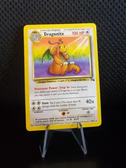 Dragonite 19/62 RARE NM Fossil Unlimited Pokemon Card 1999 TCG WOTC - Image 1