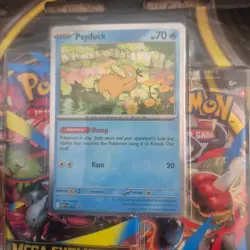 Pokemon TCG Mega Evolution Psyduck Blister Pack Sealed 3 Boosters Promo Card - Image 3