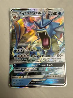 Pokemon TCG Gyarados GX S&M Cromson Invasion 18/111 Ultra Holo Rare Card NM - Image 1