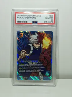 Hero's Upbringing PSA 10 SR Todoroki My Hero Academia Card Universus CCG - Image 1