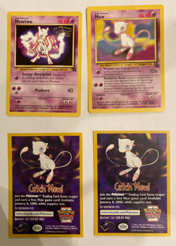 Mew and Mewtwo Pokemon promo card cards 4 - Image 1