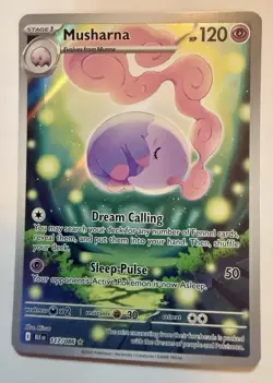 Pokemon TCG S&V Black Bolt Musharna Holo Illustration Card 117/086 NM Condition - Image 1