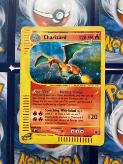 Charizard 6/165 Expedition 2002 Base set Holo Rare E-Series Pokemon Card HP DMG - Image 1