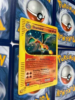Charizard 6/165 Expedition 2002 Base set Holo Rare E-Series Pokemon Card HP DMG - Image 2
