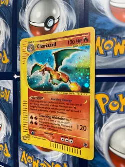 Charizard 6/165 Expedition 2002 Base set Holo Rare E-Series Pokemon Card HP DMG - Image 3