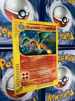 Charizard 6/165 Expedition 2002 Base set Holo Rare E-Series Pokemon Card HP DMG - Image 4