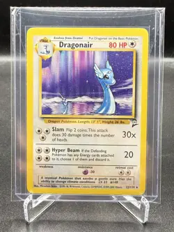Pokemon Dragonair 22/130 Rare Non-Holo Card 1999 Base Set 2 NM - Image 1