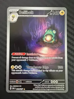 Pokemon TCG Bellibolt Obsidian Flames Holo Card 201/197 Illustration Rare NM - Image 1