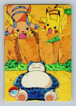 Pokemon Card - Snorlax, Raichu & Pikachu #365 - Vending Machine - Holo - Image 1