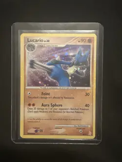 Pokemon Lucario Training Kit Diamond & Pearl 3/11 Holo Rare 2007 TCG Card - Image 1