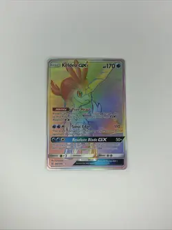Pokemon TCG Keldeo GX Holo Secret Rare Card Unified Minds 240/236 - Image 1