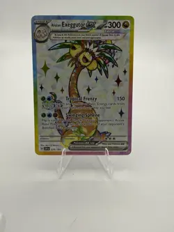 Pokemon Alolan Exeggutor EX Holo Ultra Rare Card 225/191SV08 Surging Sparks NM - Image 1