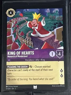 Disney Lorcana Alice in Wonderland Theme 7 Card Lot Queen of Hearts/White Rabbit - Image 2