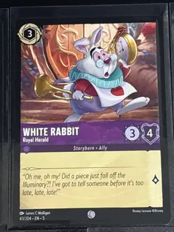 Disney Lorcana Alice in Wonderland Theme 7 Card Lot Queen of Hearts/White Rabbit - Image 3