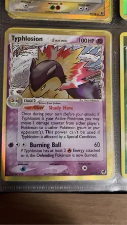 Pokemon TCG Typhlosion (Delta Species) EX Dragon Frontiers 12/101 Holo LP - Image 1