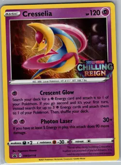 Cresselia SWSH114 (Prerelease) - Pokemon SWSH Black Star Promo - Holo Promo (NM) - Image 1