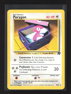 Pokemon Team Rocket #48/82 Uncommon Porygon - Image 1
