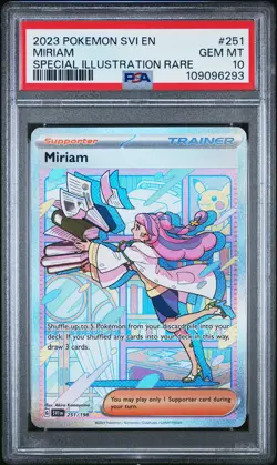 2023 POKEMON SVI EN-SCARLET & VIOLET SPECIAL ILLUSTRATION RARE MIRIAM PSA 10 - Image 1
