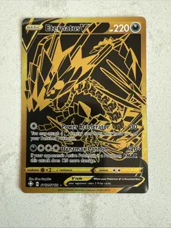 Pokemon TCG Eternatus v SV121/SV122 Shining Fates Gold Ultra Rare NM Condition - Image 1