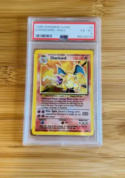 Pokemon TCG Holo Charizard 4/104 Base Set (PSA 6) - Image 3