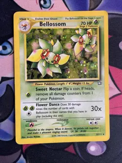 Bellossom Neo Genesis Unlimited Holo Rare 3/111 MP Pokemon TCG English - Image 1