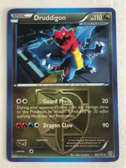 Pokemon TCG Plasma Storm Druddigon 94/135 Light Played - Image 1