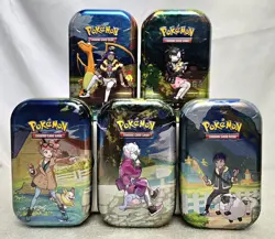 × 5 LOT Full Set CROWN ZENITH Mini Tins H22 Pokemon TCG Factory Sealed - Image 1