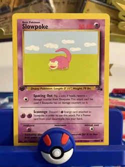 Slowpoke 55/62 (Fossil) *NM* -1st Edition Common- Pokemon TCG - Image 1