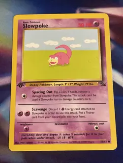 Slowpoke 55/62 (Fossil) *NM* -1st Edition Common- Pokemon TCG - Image 2