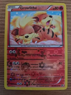 2013 Pokemon Growlithe Holo RC4/RC25 - Legendary Treasures Radiant Collection - Image 1
