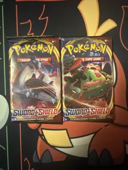Pokemon Sword & Shield Base Set Booster Packs 2 Packs - Image 1
