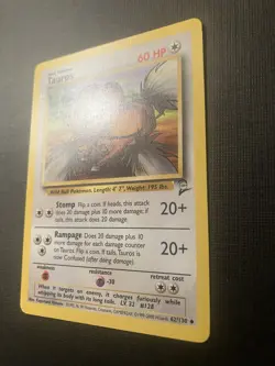 Pokemon TCG Tauros 062/130 Base Set 2 Unlimited Common LP - Image 2