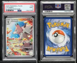 Lycanroc Illustration Rare Pokemon Journey Together JTG PSA 9 MINT - Image 3