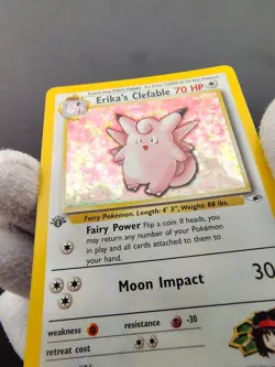 Pokemon Gym Heroes - Erika's Clefable 3/132 - First Edition - Holo - LP+/NM - Image 4
