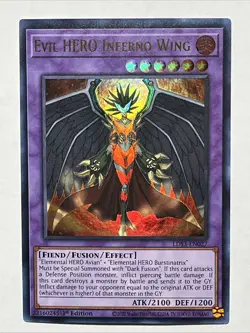 Evil HERO Inferno Wing LDS3-EN027 Ultra Rare YuGiOh - Image 1