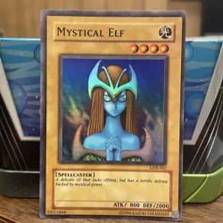 Yugioh 1996 - Mystical Elf - LOB-062 - Unlimited Edition - Super Rare - Image 1