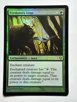 Predatory Urge Zendikar 175 Foil MTG Card LP-NM - Image 1