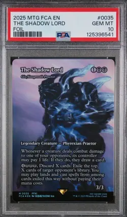 2025 MTG Final Fantasy The Shadow Lord Through the Ages FOIL 0035 PSA 10 - Image 1